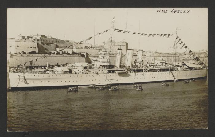 HMS Sussex, dress ship for the birthday of King George V
