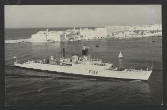 HMS Zest (F102) as part of the 23rd Escort Squadron after refit at Malta Dockyard (Bailey Malta Ltd.)
