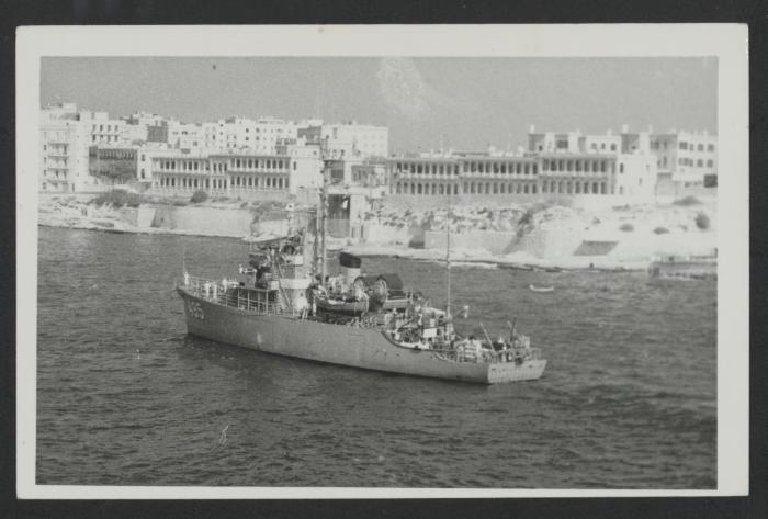 USS Swerve (AM-495/MSO-495); USA Dragamine Oceanico; 1956