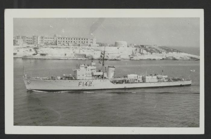 British Type II Hunt-class destroyer HMS Brocklesby (F142 / F144)