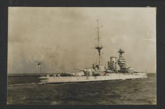 (Queen Elizabeth-class?) battleship, possibly in or near Grand Harbour, Malta