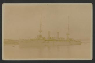 (Destroyer/Torpedo Boat?) in harbour