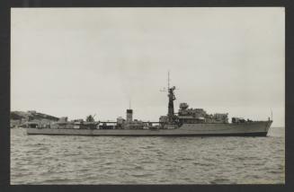 British (Destroyer?) in Marsamxett Harbour, Malta