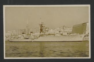 (Destroyer?) in Marsamxett Harbour, Malta