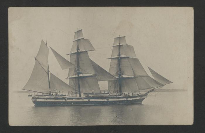 British tall ship in Grand Harbour, Malta