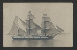 British tall ship in Grand Harbour, Malta