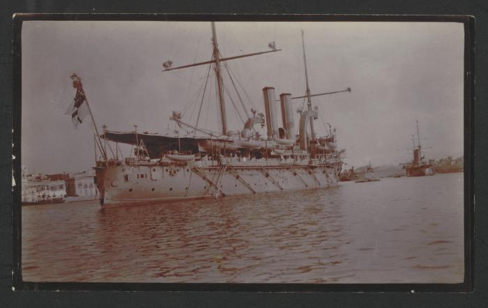 British (Destroyer/Light Cruiser?) in Grand Harbour, Malta