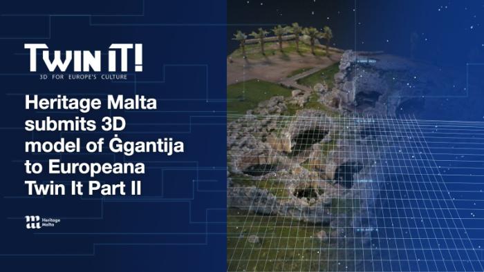 Ġgantija 3D model for Europeana Twin It Part II