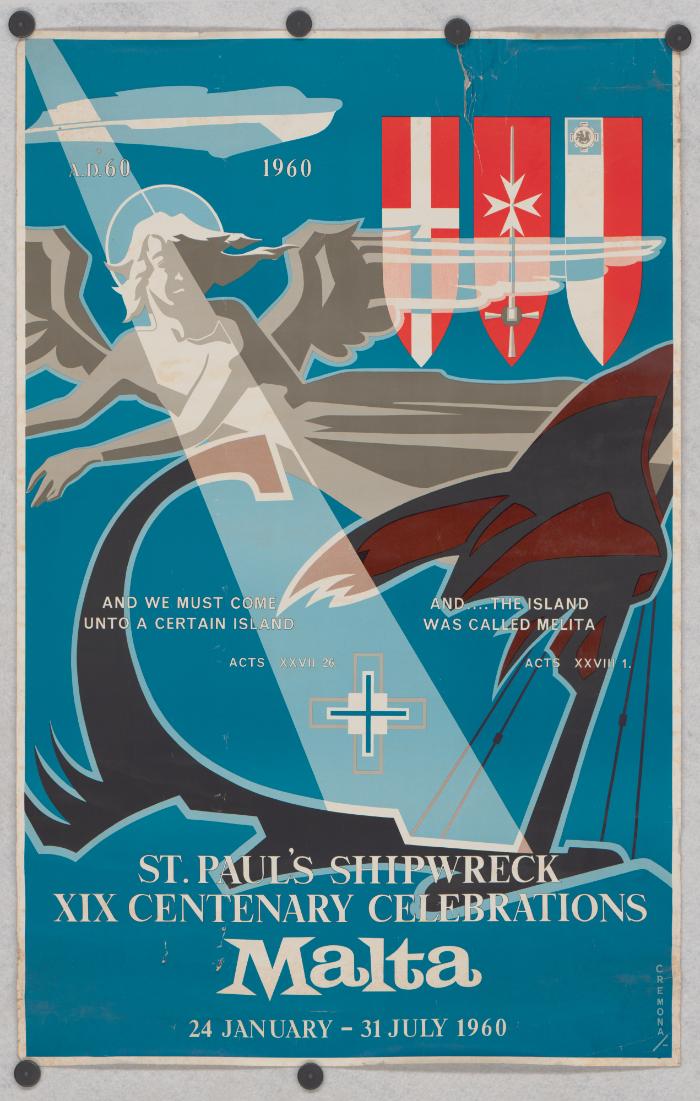 St. Paul's Shipwreck XIX Centenary Celebrations Malta 24 January - 31 July 1960