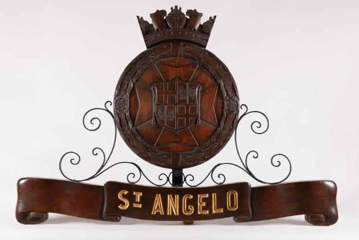 Original Name Board of H.M.S St. Angelo