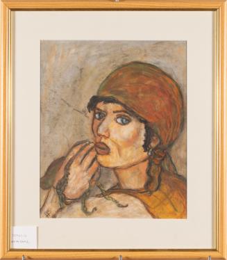 Woman eating Octopus