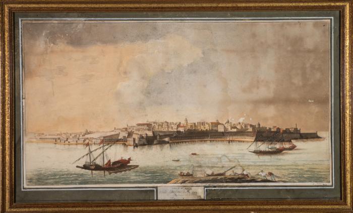 Veduta della citta' Valletta presa da Palazzo Bichi