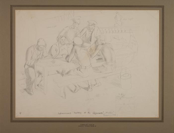 Submariners resting at Lazzaretto, Malta