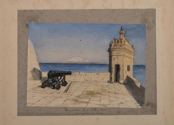 View of Mount Etna from Fort St.Elmo