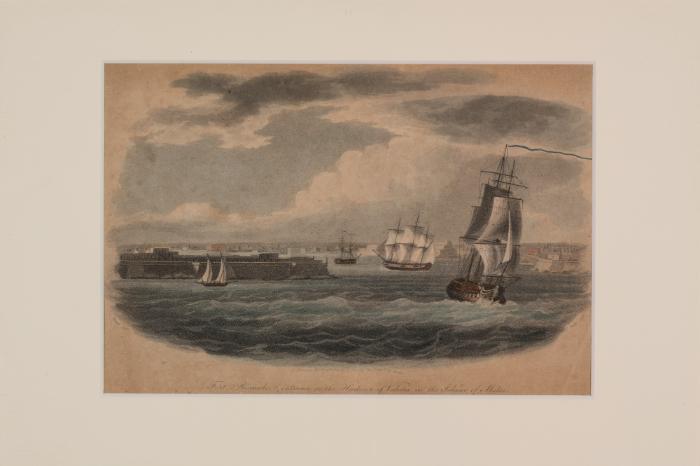 Fort Ricasoli and entrance to the Harbour of Valetta, in the Island of Malta