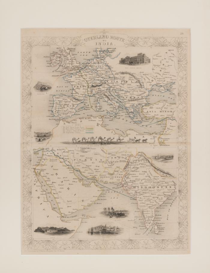 Overland route to India Map