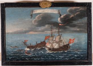 Naval Engagment between a Muslim and an Order of Saint John Third Rate Ship-of-the-Line