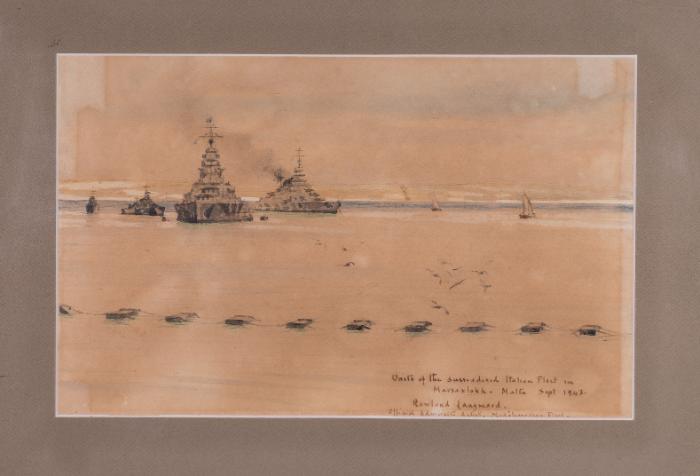 Units of the surrendered Italian Fleet in Marsaxlokk, September 1943