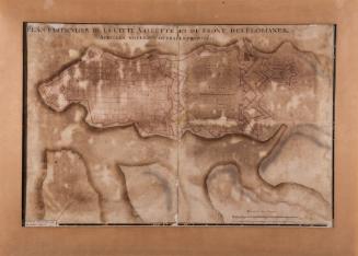 Plan Particulier de la Citte' Vallette, et du Front de Florianes, avec les nouveaux ouvraces proposes.