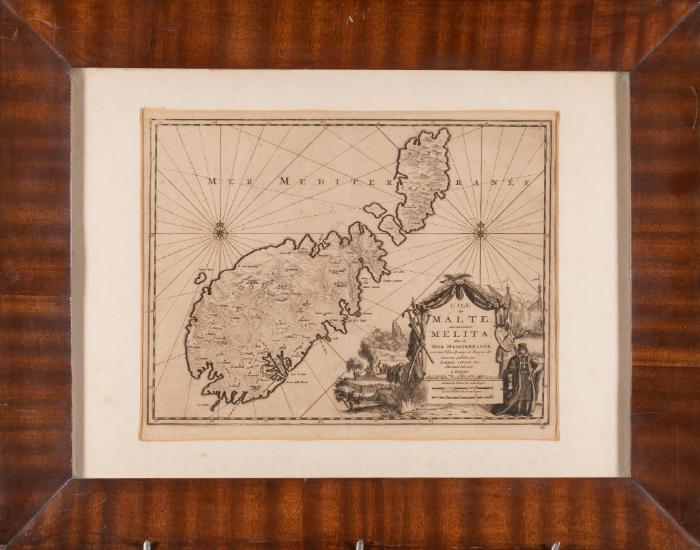 L'Ile de Malte anciennement Melita dans la Mer Mediterranee, avec ses Villes, Bourgs et Bayes