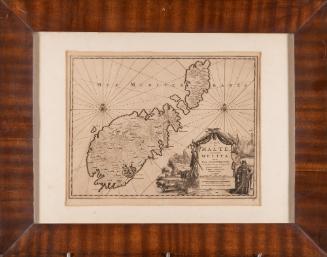 L'Ile de Malte anciennement Melita dans la Mer Mediterranee, avec ses Villes, Bourgs et Bayes