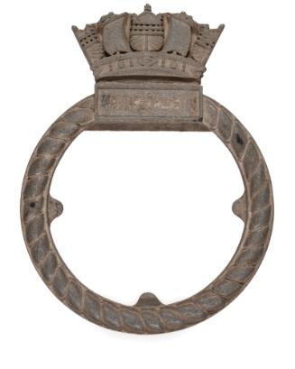 R.N Badge frame and crown