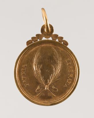 Gold Medal awarded to leaders of the Maltese for the zeal and courage shown during the defence of their country and for offering themselves to represent inhabitants of their Casali in the National Assembly