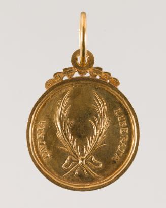 Gold Medal awarded to leaders of the Maltese for the zeal and courage shown during the defence of their country and for offering themselves to represent inhabitants of their Casali in the National Assembly