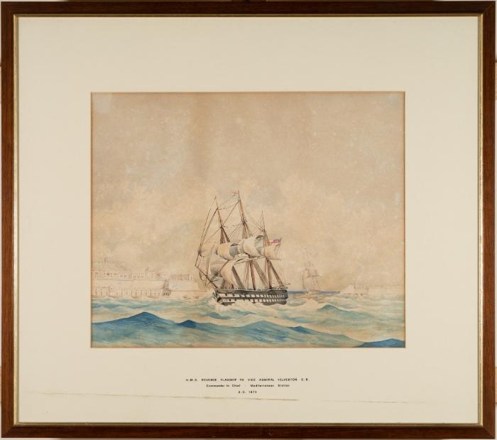 HMS Revenge in the Grand Harbour