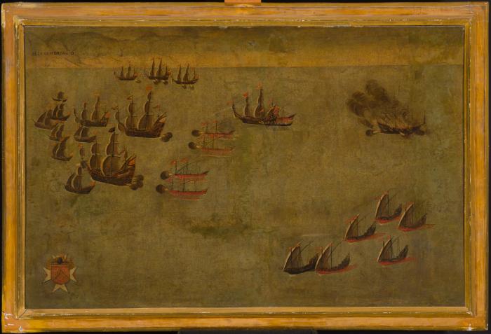 Painting of an Order's Naval Encounter off Alexandria