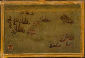 Painting of an Order's Naval Encounter off Alexandria