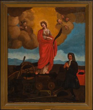 Allegory of Saint Barbara with portrait of Commander of Artillery