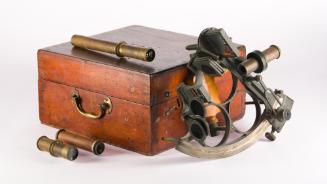 Sextant with Accessories in wooden box