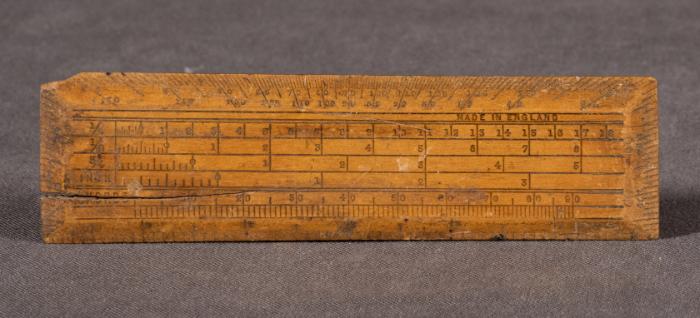 6" Imperial Metric Gunter's Scale Chord Ruler