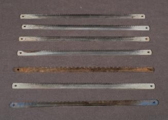 Set of seven hacksaw blades