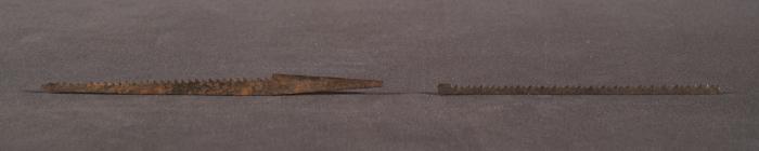 Set of two coping saw blades